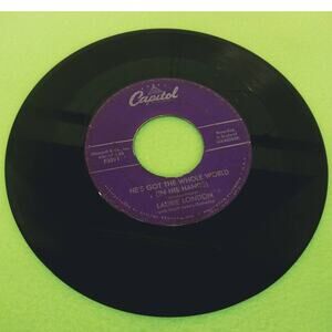 Laurie London - He's Got Whole World In His Hands - 45rpm Vinyl Record Single 7"